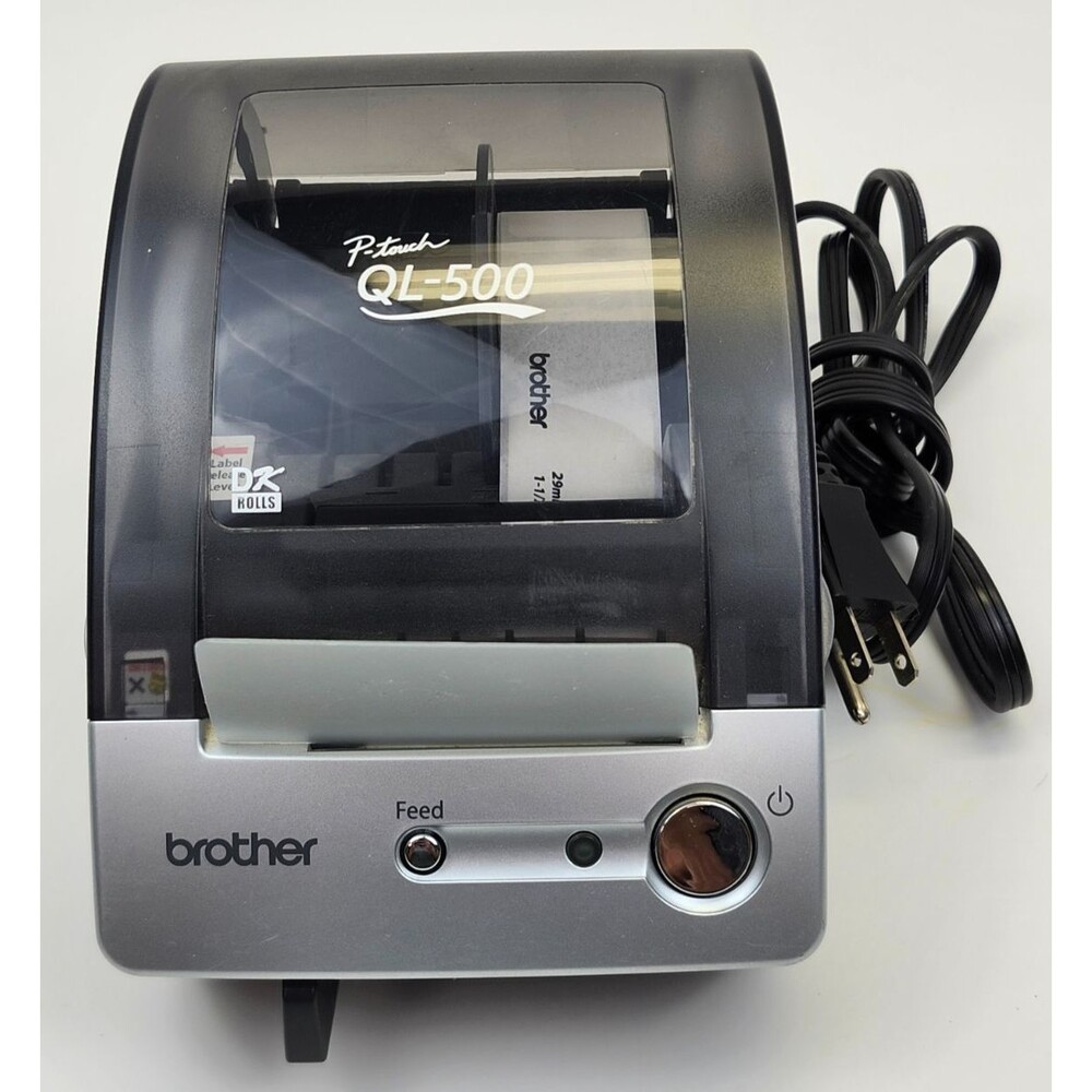 Brother P-Touch QL-500 Label Maker Printer Tested Works Great